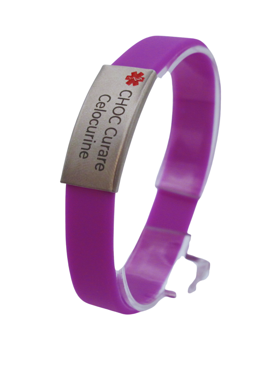 DOC Coole - Bracelet médical silicone - Gravure 2 lignes