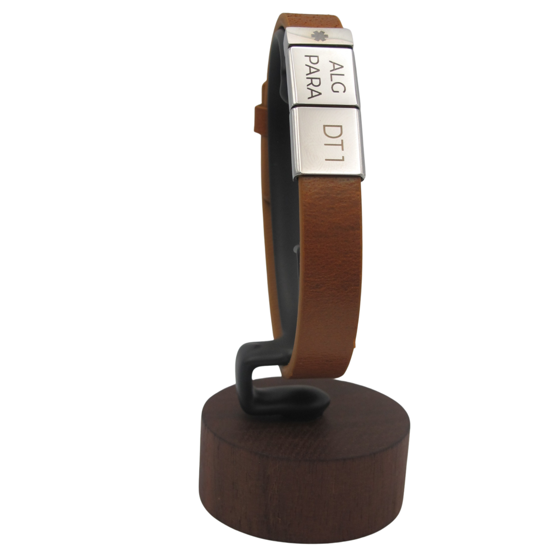 DOC Prestige - Bracelet d'urgence cuir - Deux passants