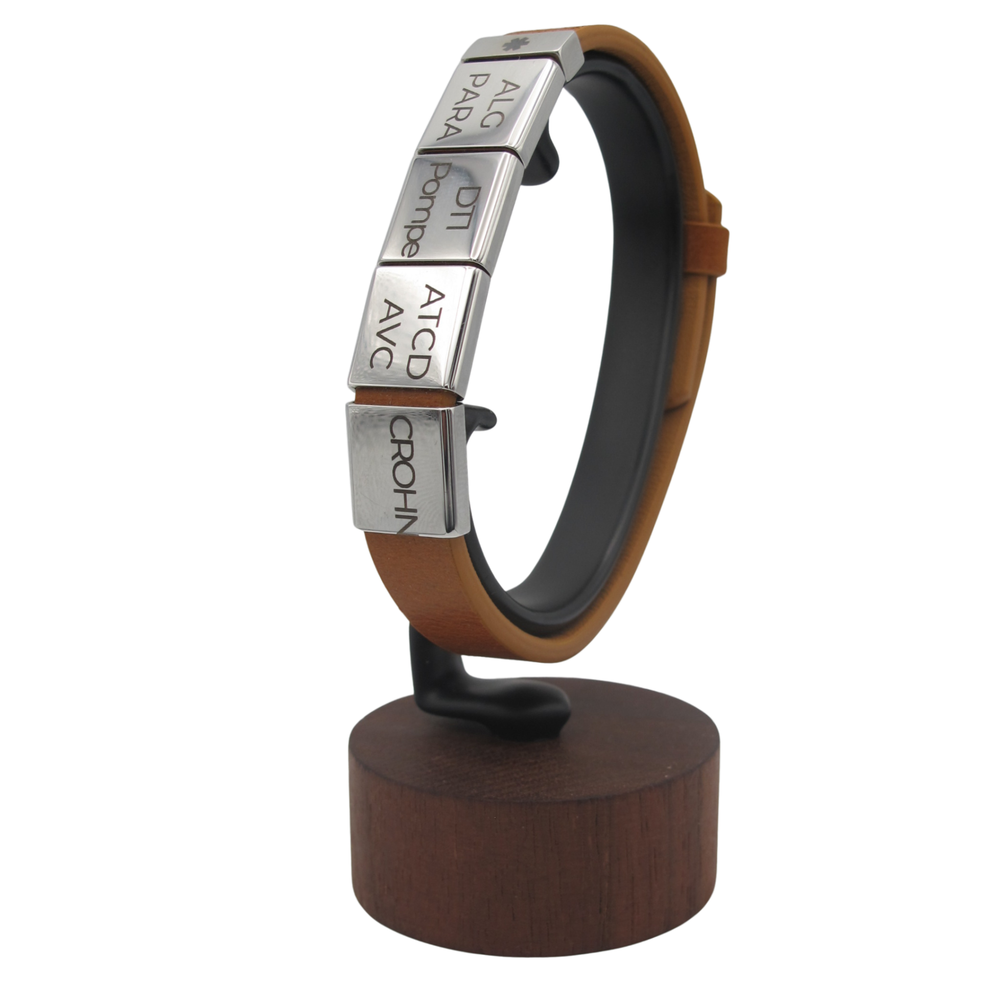 DOC Prestige - Bracelet d'urgence cuir - Quatre passants