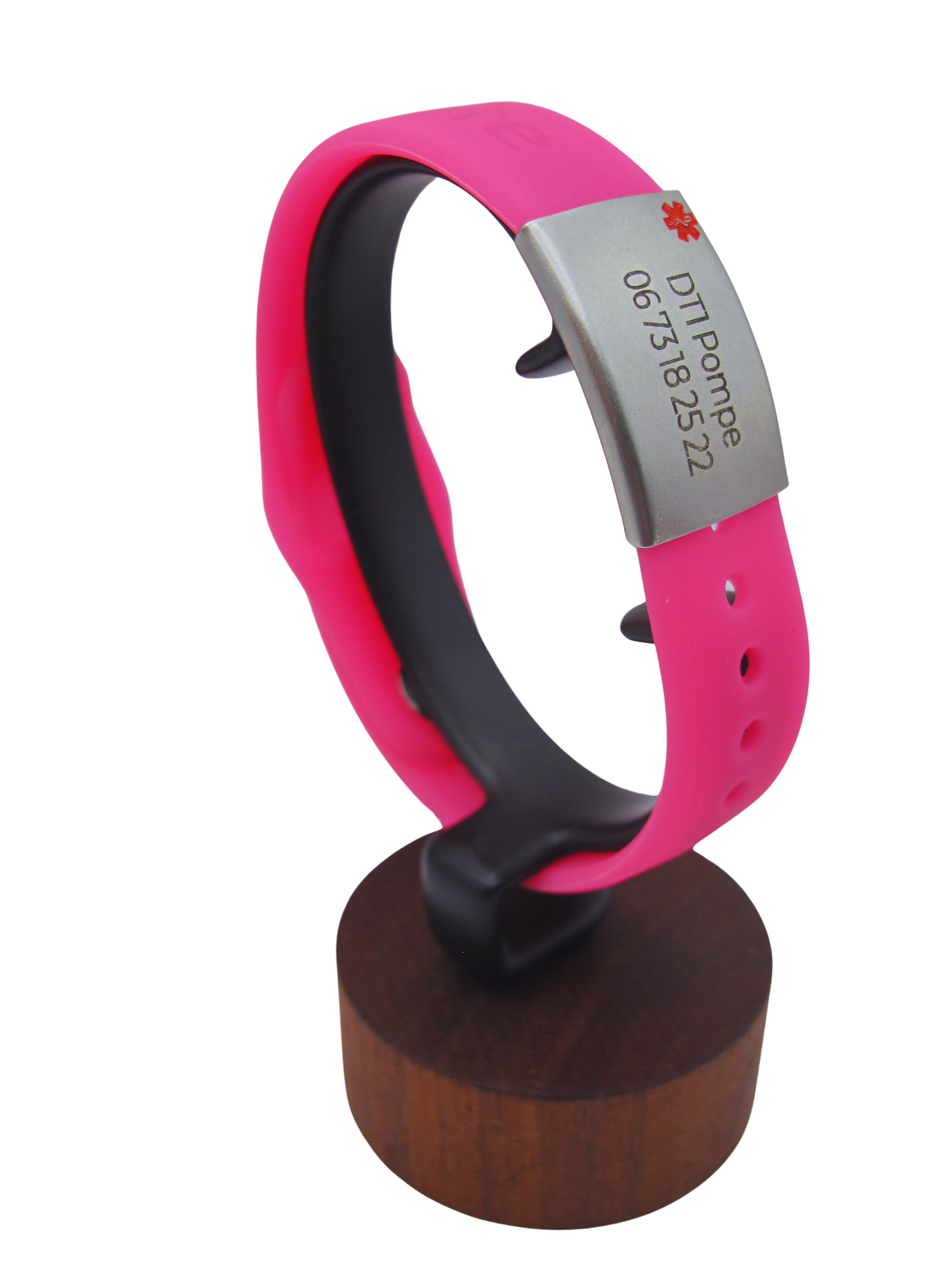 DOC Sage - Bracelet d'alerte en silicone- Gravure 2 lignes