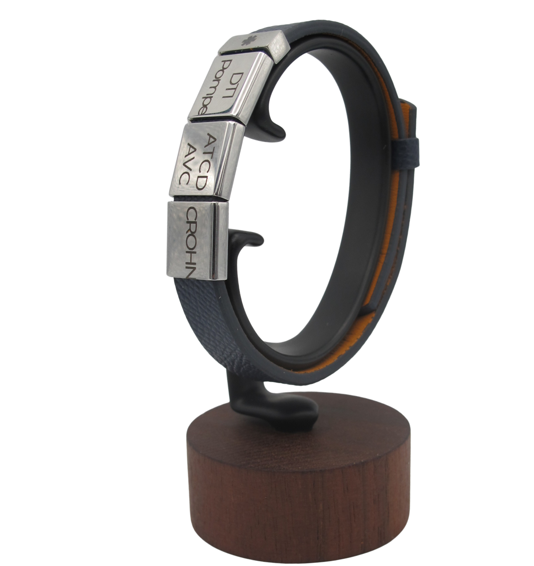 DOC Prestige - Bracelet d'urgence cuir - Trois passants