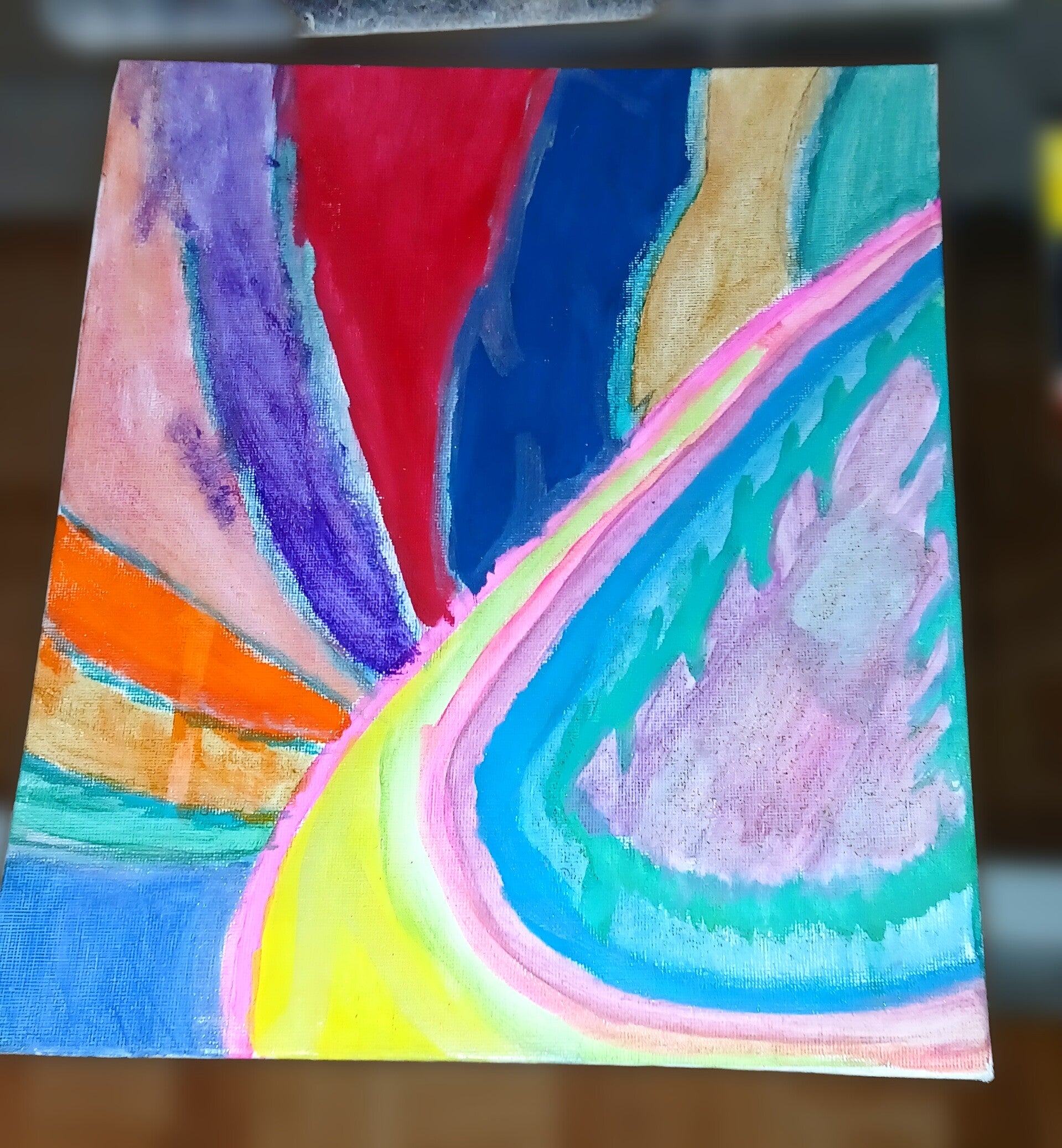 Peinture abstraite inspirée : transformation intérieure