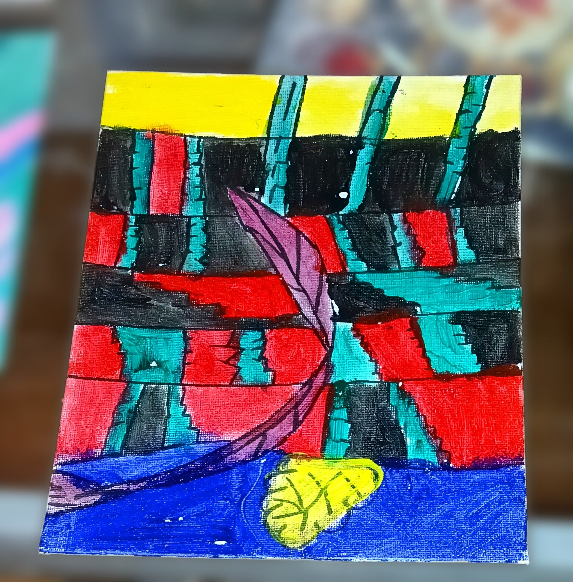 Peinture abstraite médiumnique : la nature