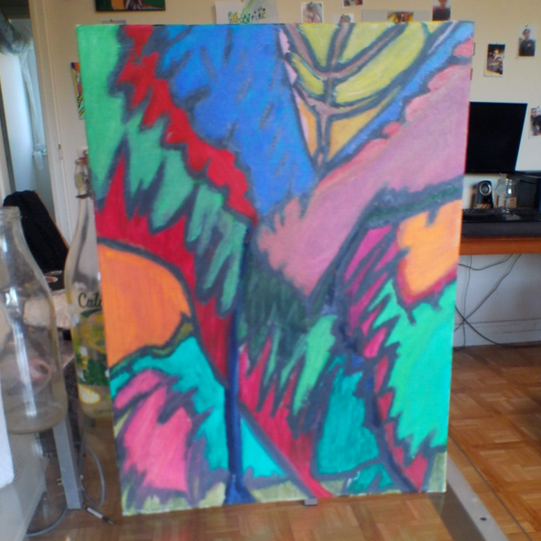 Peinture abstraite inspirée