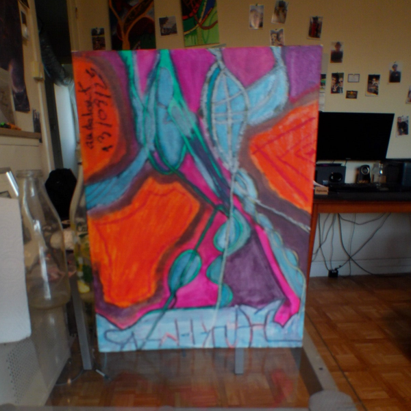 Peinture abstraite médiumnique : la perdition des esprits