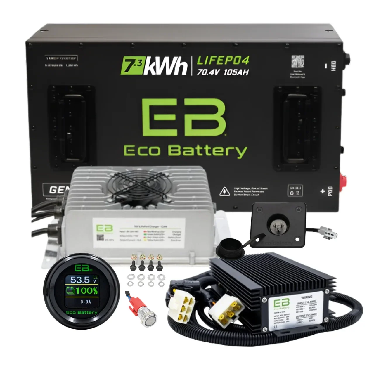 Eco Battery 70V – 105Ah Lithium Battery Bundle