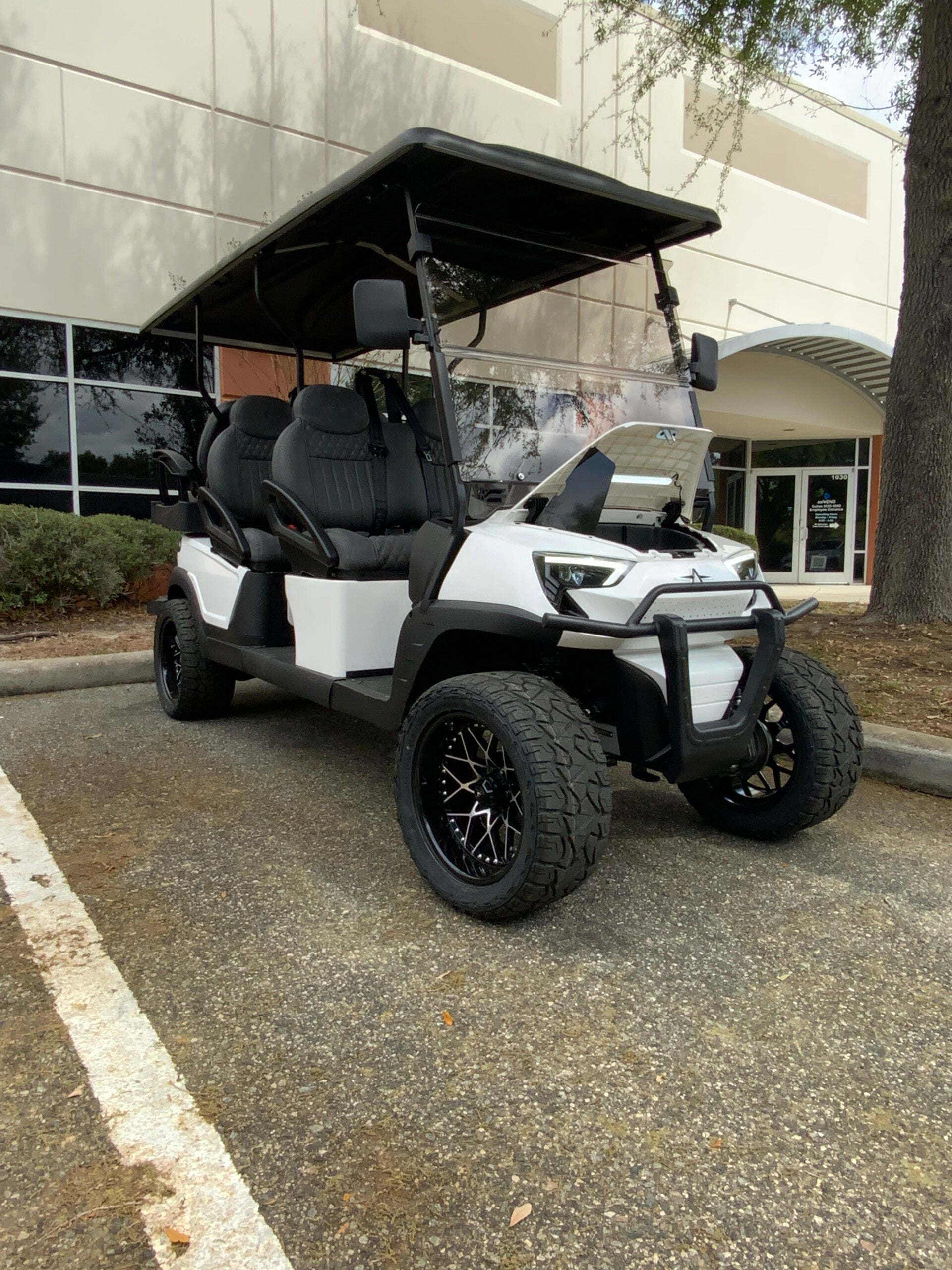 2026 Atlas 6L Golf Cart White