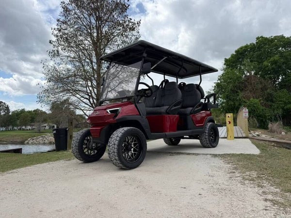 2026 Atlas 6L Golf Cart Red