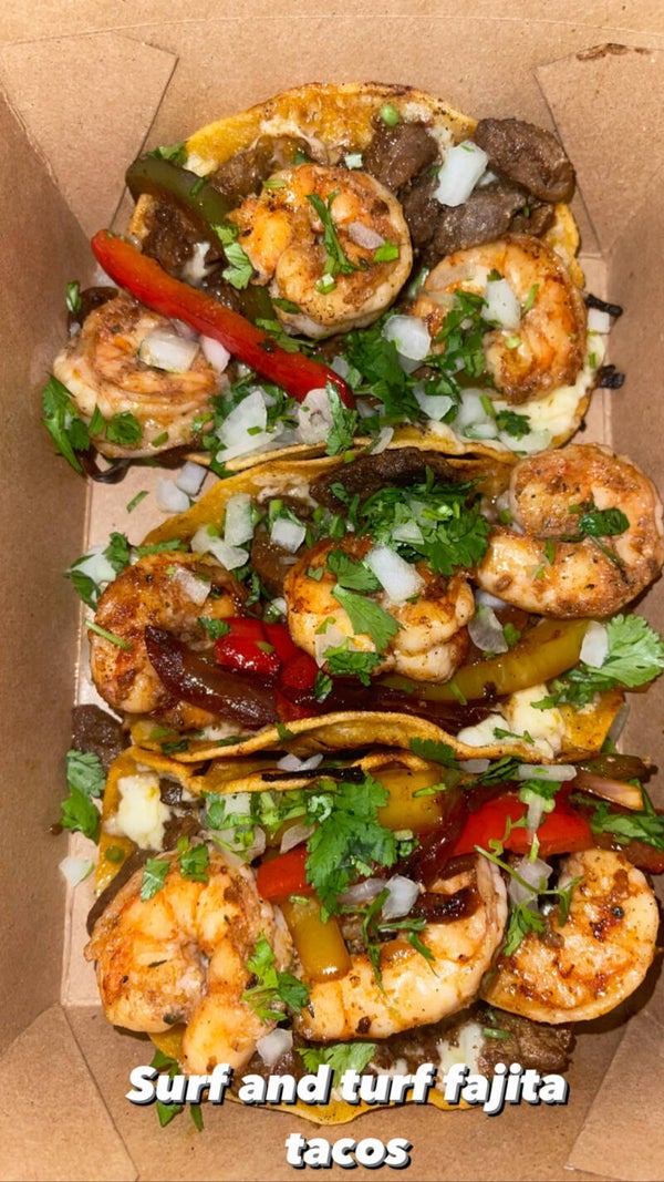 Surf and turf fajita