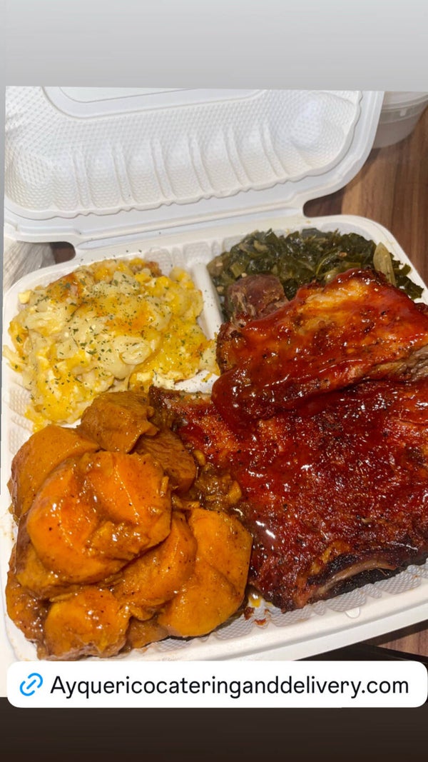 Baked pork bbq ribs