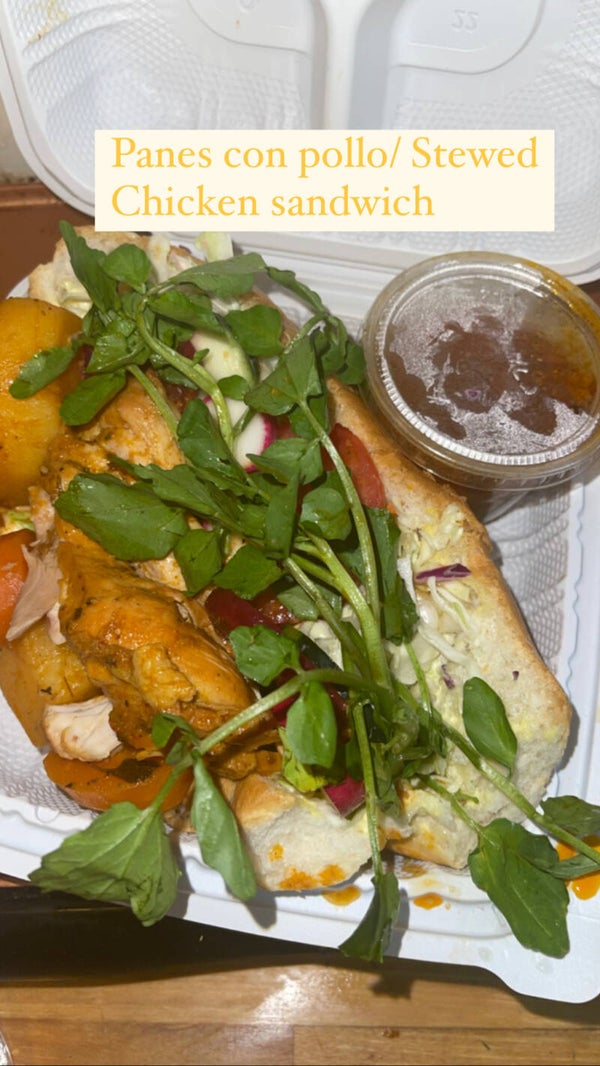 Pan con pollo