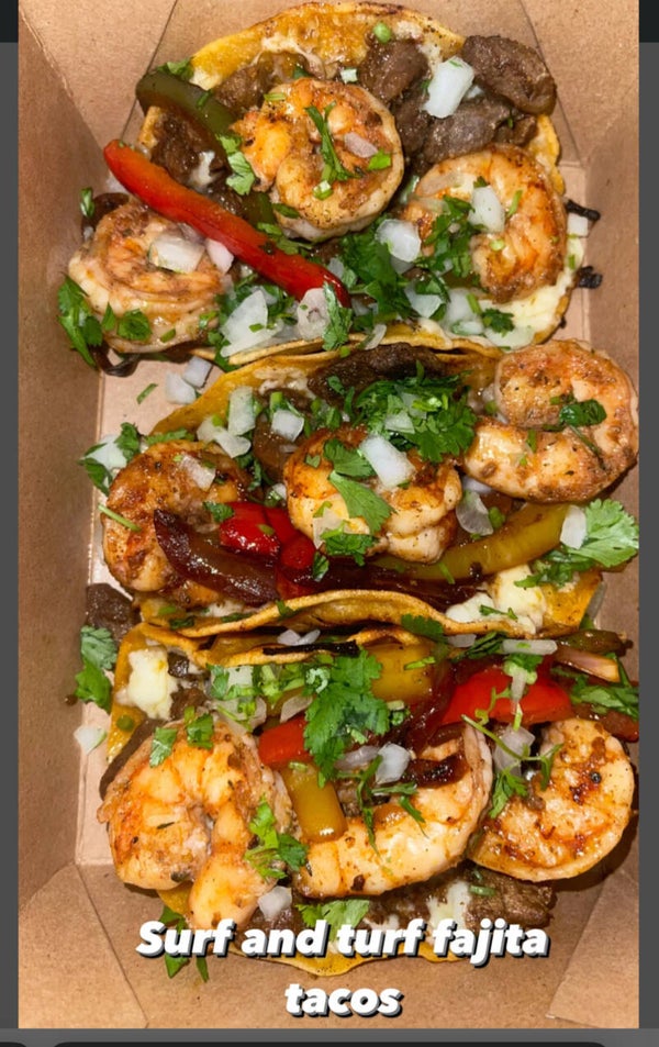 Surf and turf tacos