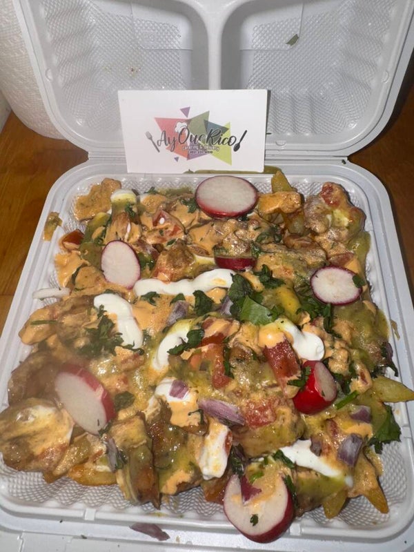 Shrimp fiesta fries
