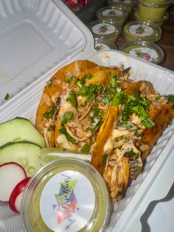 Chicken birria tacos