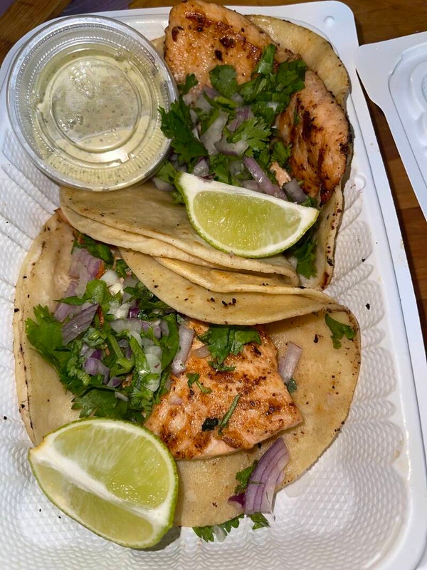 Seared lemon cilantro Salmon