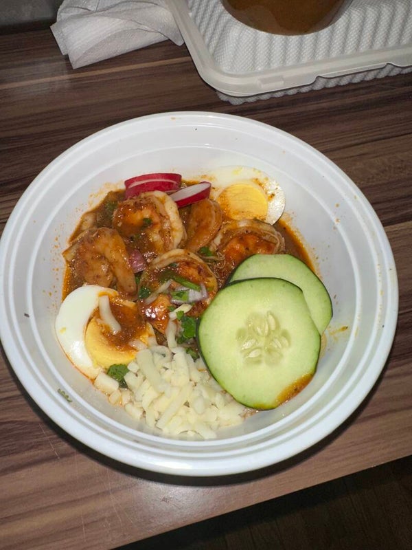 Shrimp fajita Birria Ramen