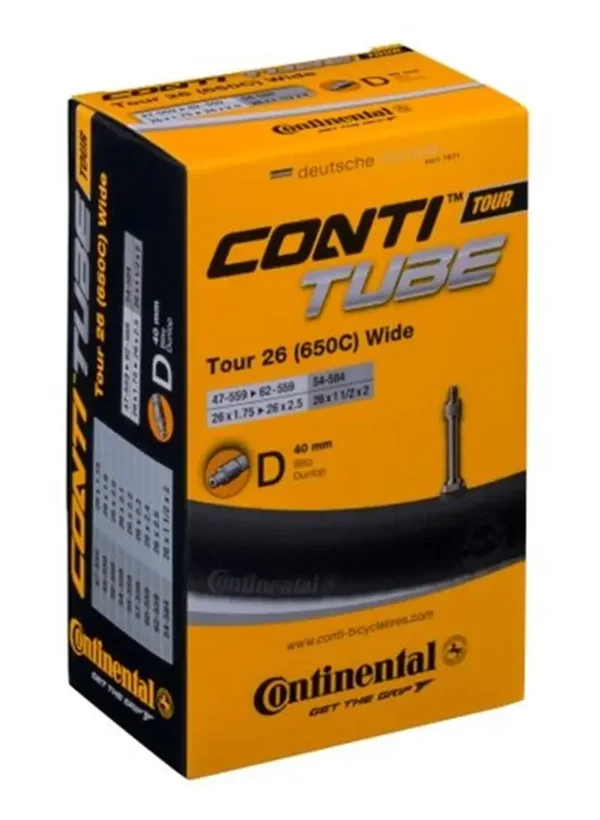 Continental Tour 26 Wide binnenband, 26x1.75/2.5 , ETRTO 47/62-559. 54-584, 40mm hollands ventiel
