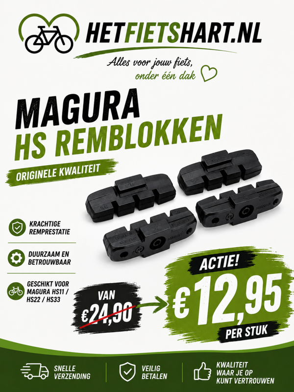 Magura HS remblokken – zwarte uitvoering