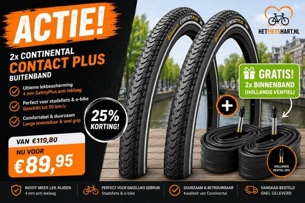 Actie 2x Buitenband continetal contact plus 37-622