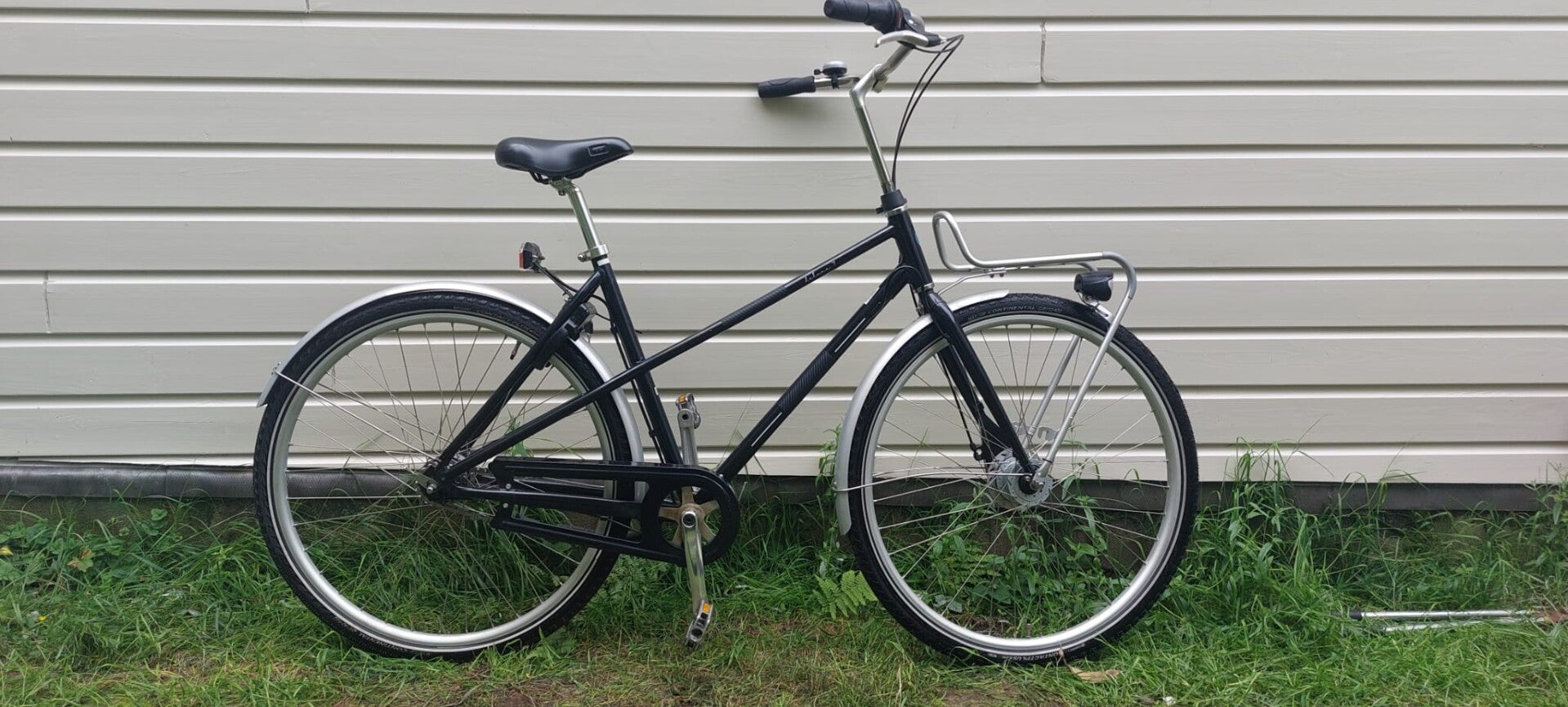 Union Flow bike Deluxe 7 Aluminium Mixed Frame antraciet  blue metallic Tweedehands