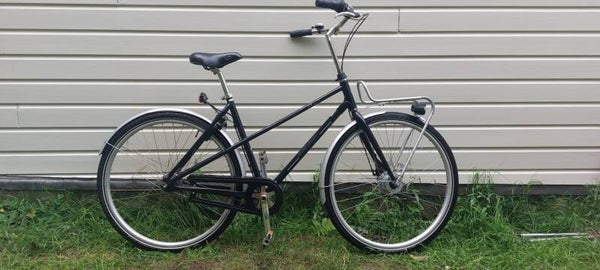 Union Flow bike Deluxe 7 Aluminium Mixed Frame antraciet  blue metallic Tweedehands