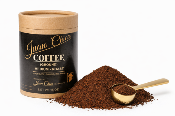 Arabica medium roasted, Juan Chico Coffee Ground, from Santa Ana  El Salvador Harvest 2026