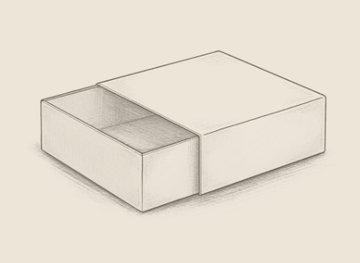 Vierkant schuifdoosje