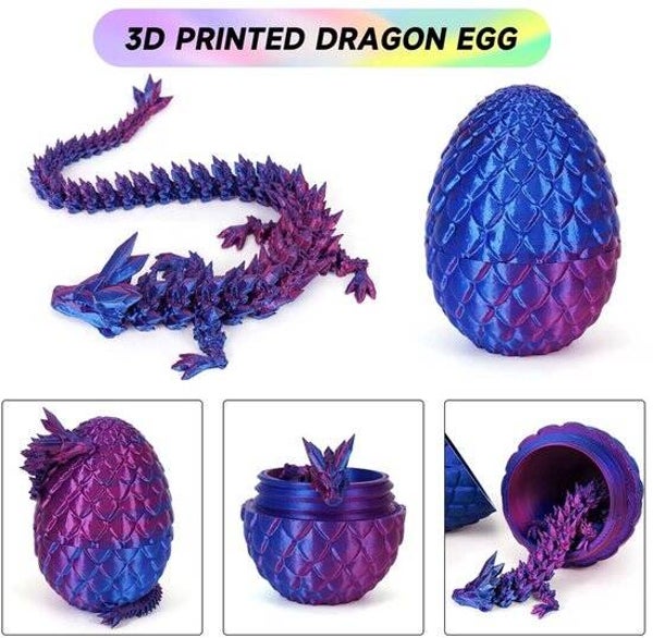 Drakenei – 3D Printed Uitklapbare Draak
