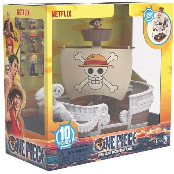 🏴‍☠️ One Piece Going Merry Minifigure Playset – 10 Figuren