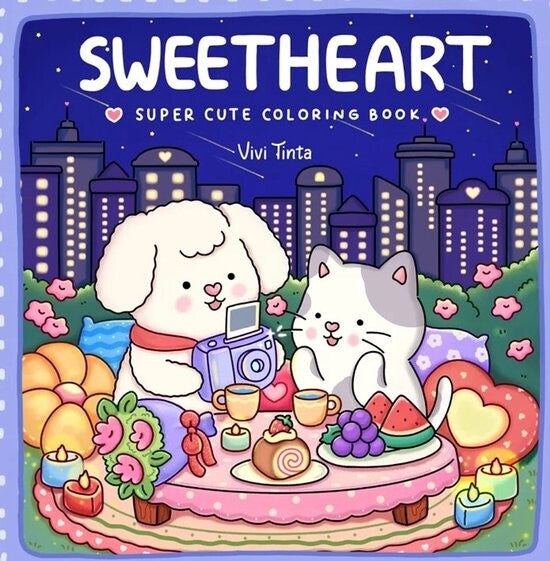 Sweetheart Kleurboek – Super Cute Kleurboek voor Kinderen – Creatief Tekenen en Kleuren