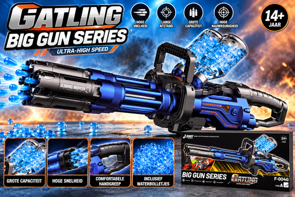 🔵 Gatling Big Gun Series – Waterballen Blaster