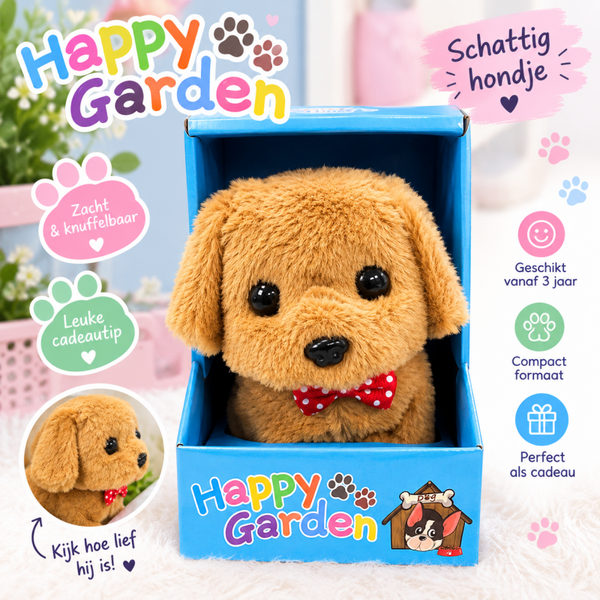 🐶 Happy Garden – Interactief Wandelend & Blaffend Hondje