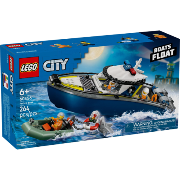 LEGO City Achtervolging met Politieboot, Drijft Echt