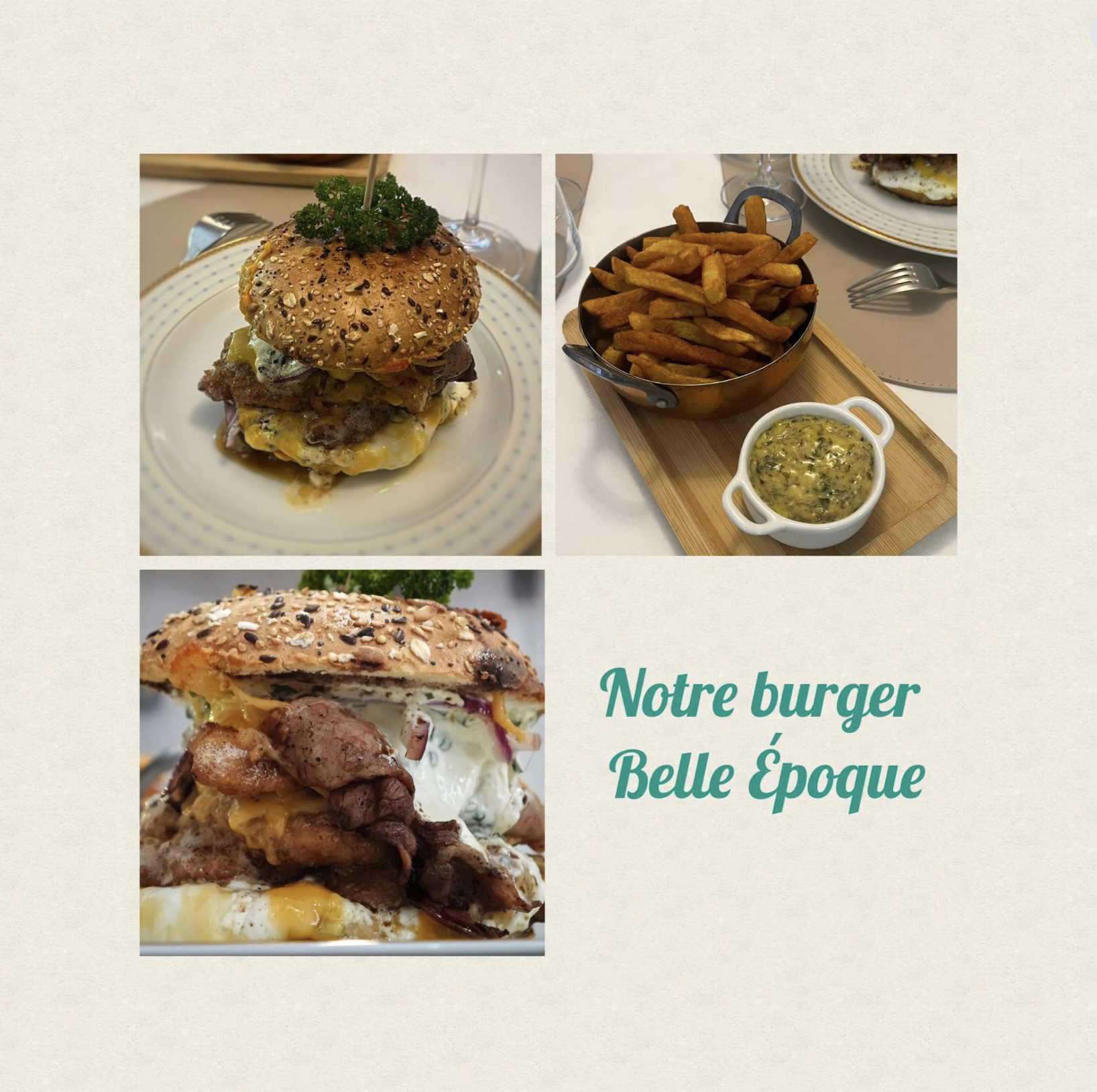 Notre Burger Belle Époque 🍔