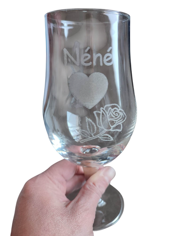 Verre à bière graver avec le texte