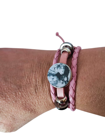 Bracelet à personnaliser avec photo.