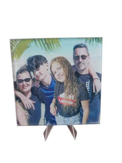 Cadre carré en verre avec photo