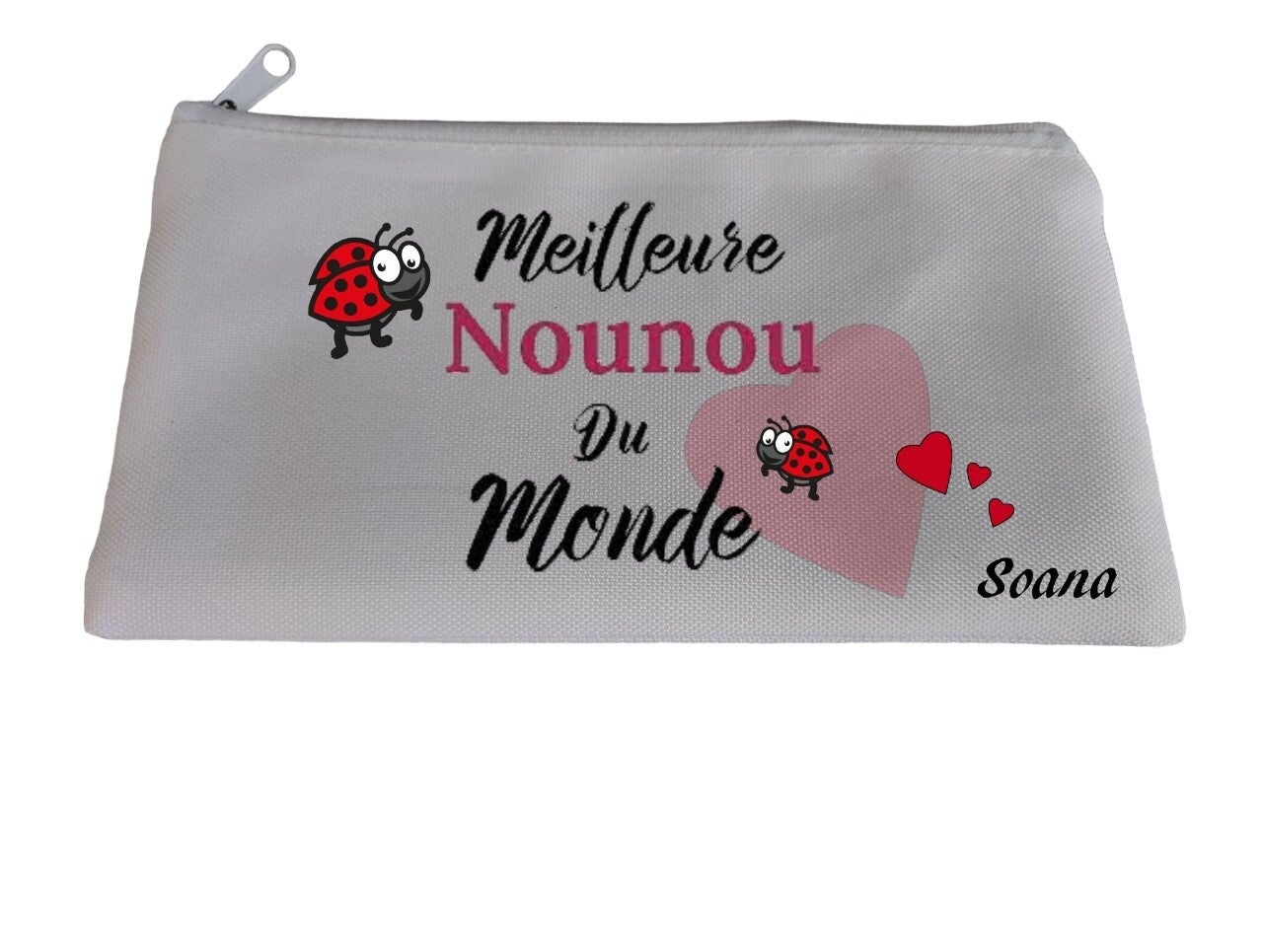 Trousse  personnalisée avec photo, image, texte et prénom