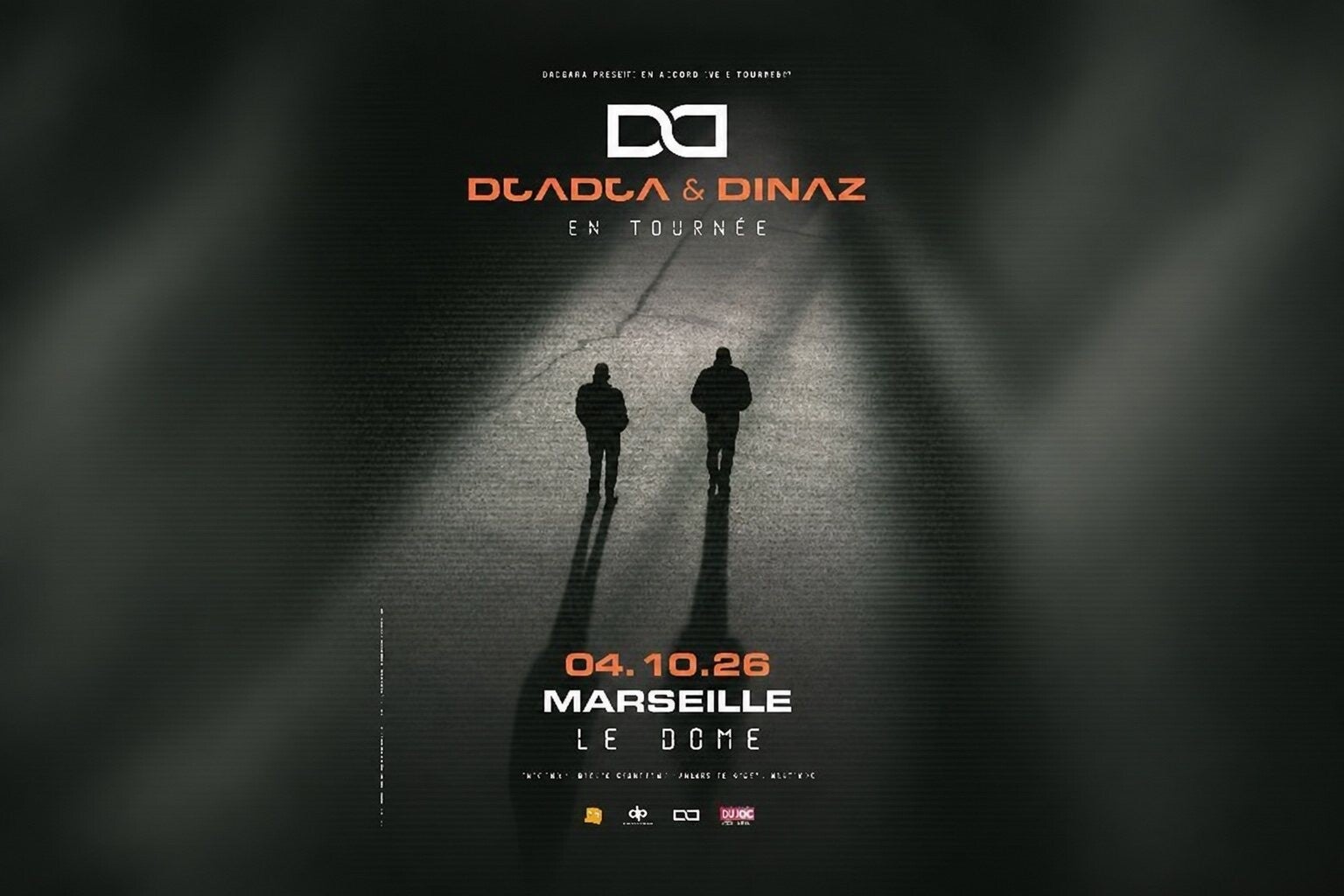 Affiche du concert de Djadja et Dinaz au Dôme de Marseille