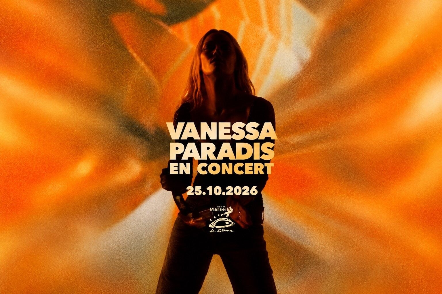 Affiche du concert de Vanessa Paradis au Dôme de Marseille