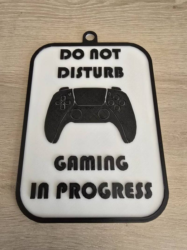 Tekstbord Do not disturb - gaming in progress
