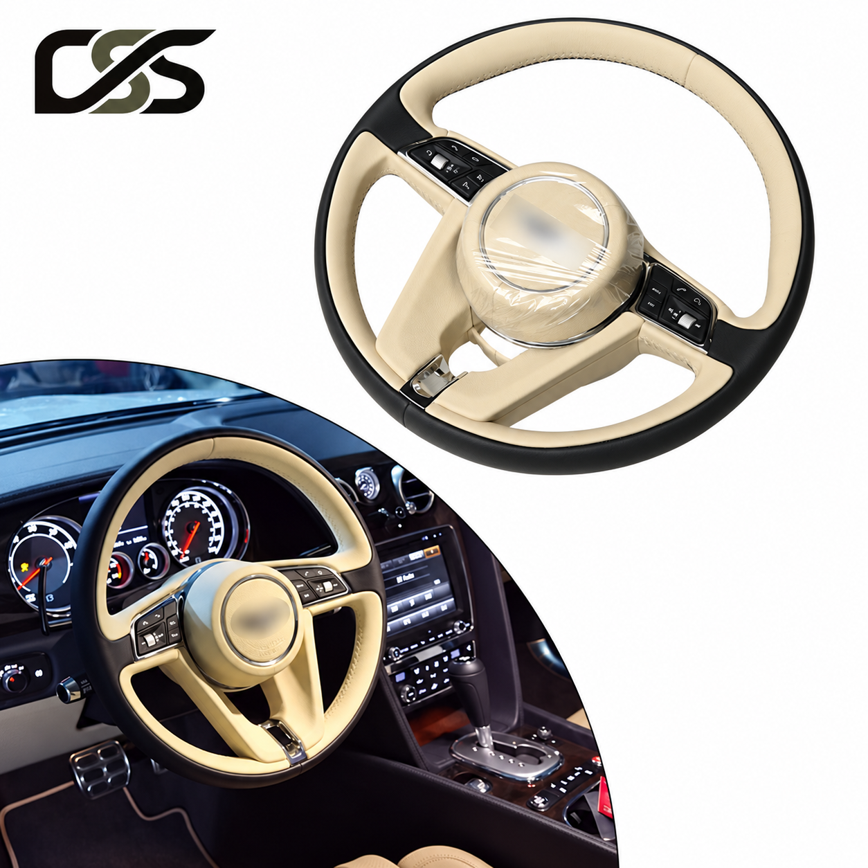 Bentley Continental GT / Flying Spur Old to New Steering Wheel