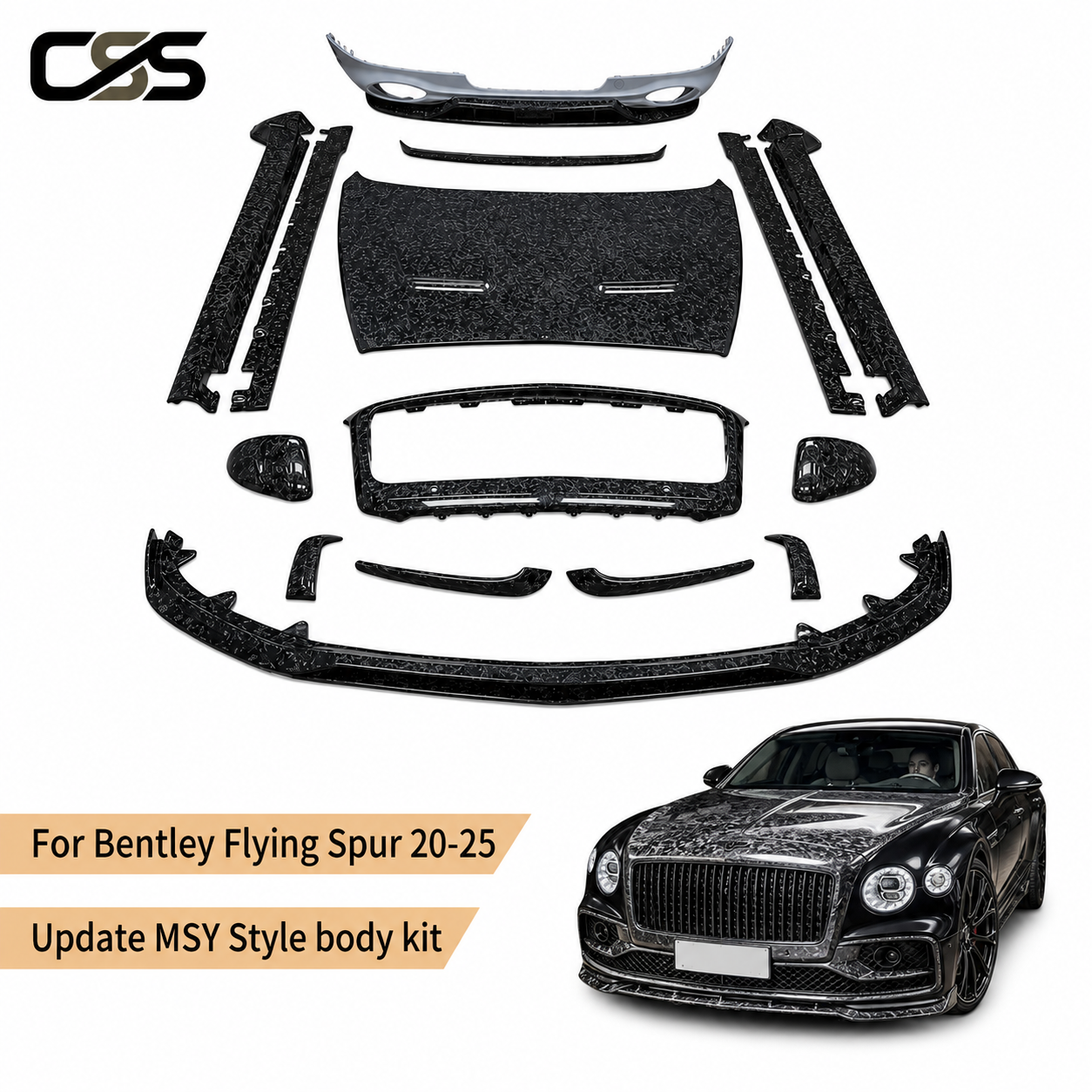 Bentley Flying Spur 2020 - 2025 MSY Style Body Kit
