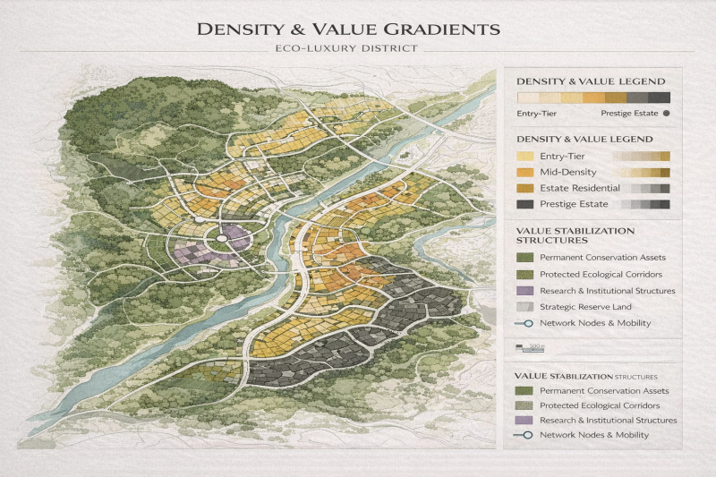 ecoTown  DENSITY AND GRADIENTS