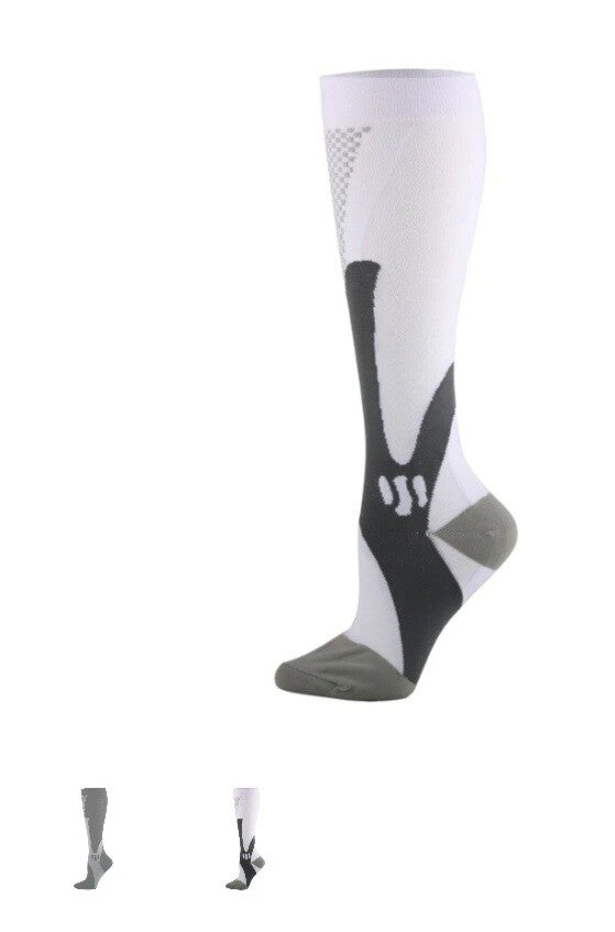 Orthopädische Kompressionsstrümpfe Weiß L/XL