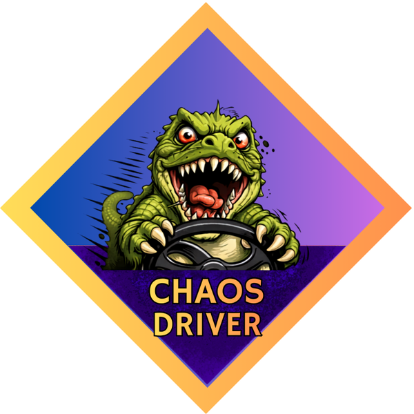 #Beastmode Dino Car Sign – Chaos Driver