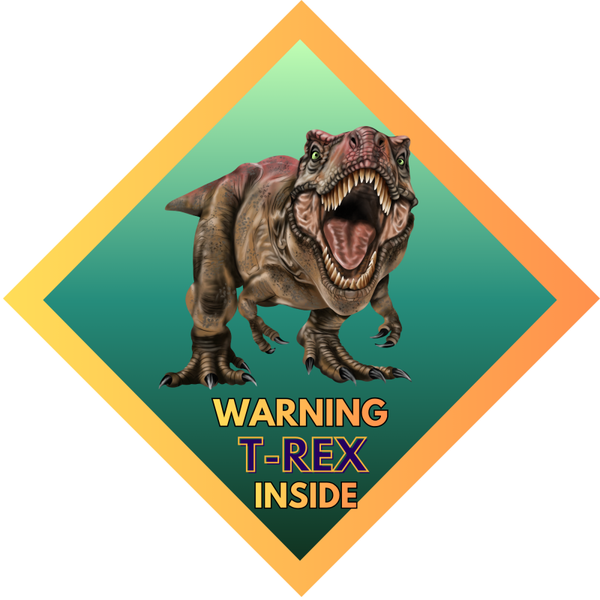 #Beastmode Dino Car Sign – T-Rex Inside