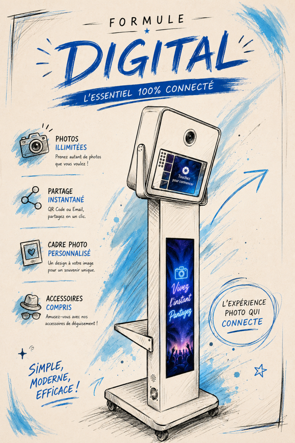 Photobooth PREMIUM "Formule DIGITAL"