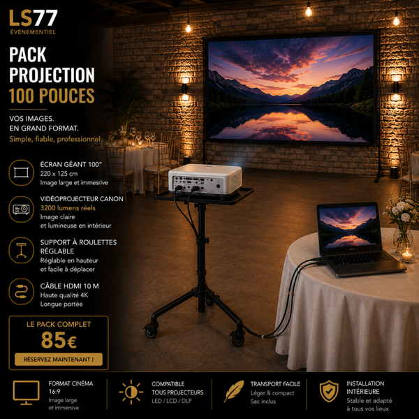 Kit Vidéoprojecteur (pour intérieur)
