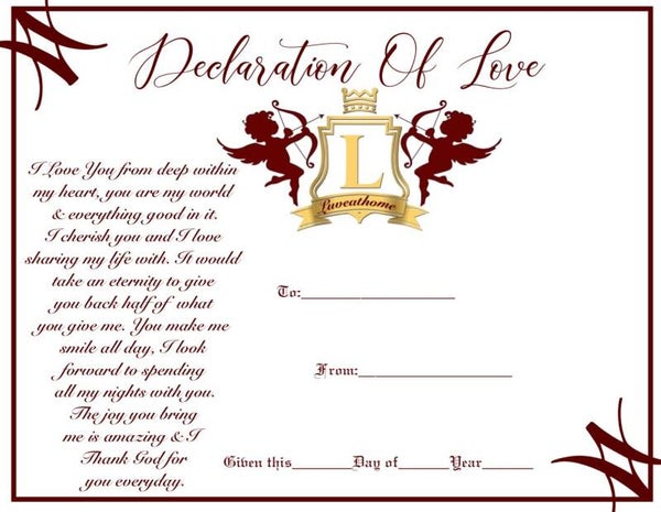 Declaration of Love